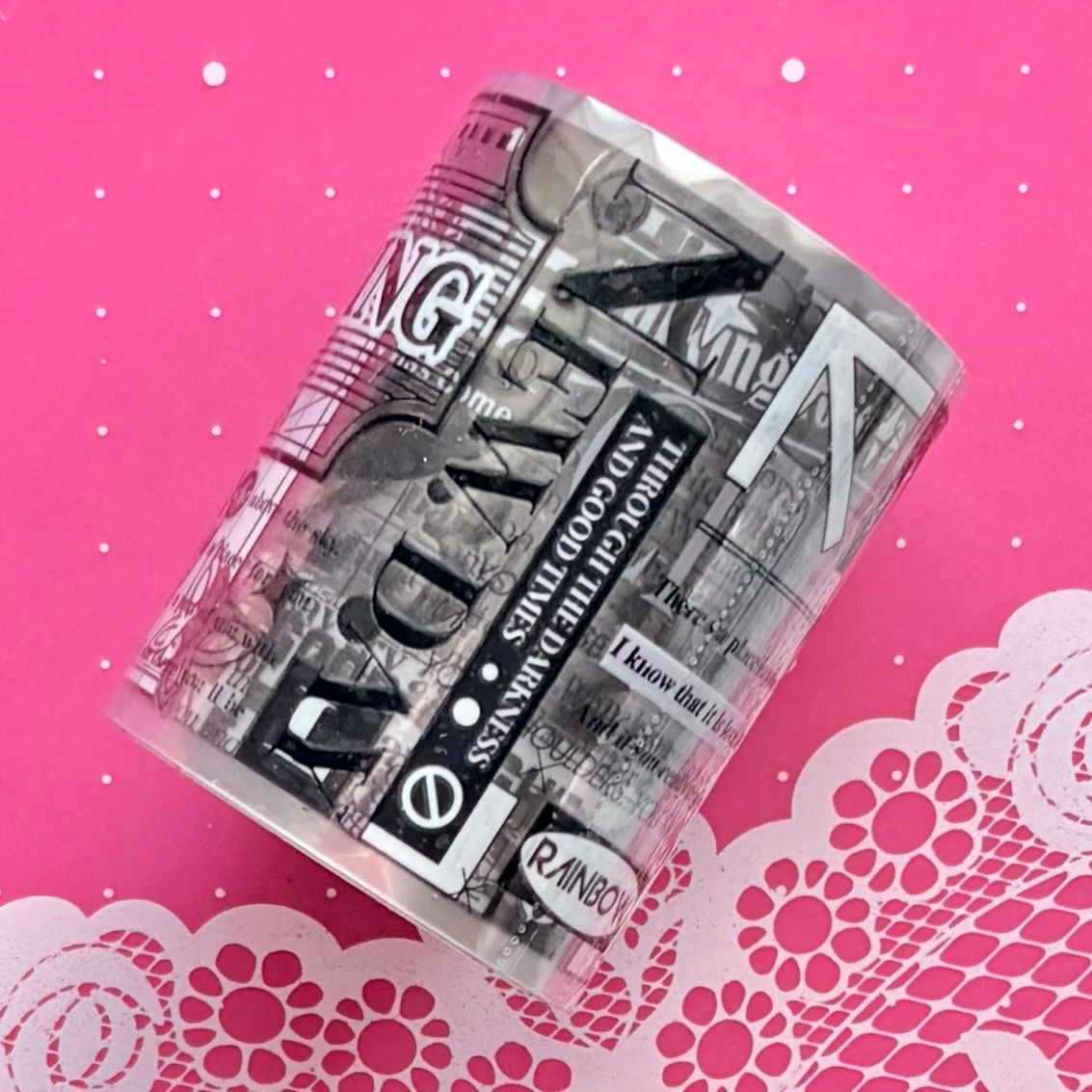 【8521】海外　マステ　5m巻売り　PETマスキングテープ 8521】海外 マステ 5m巻売り PETマスキングテープ