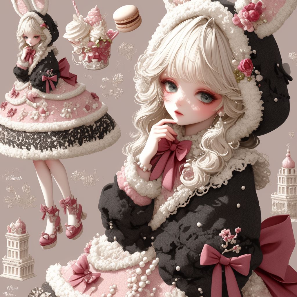 パネル生地 新柄 可愛い女の子8柄 - メルカリ