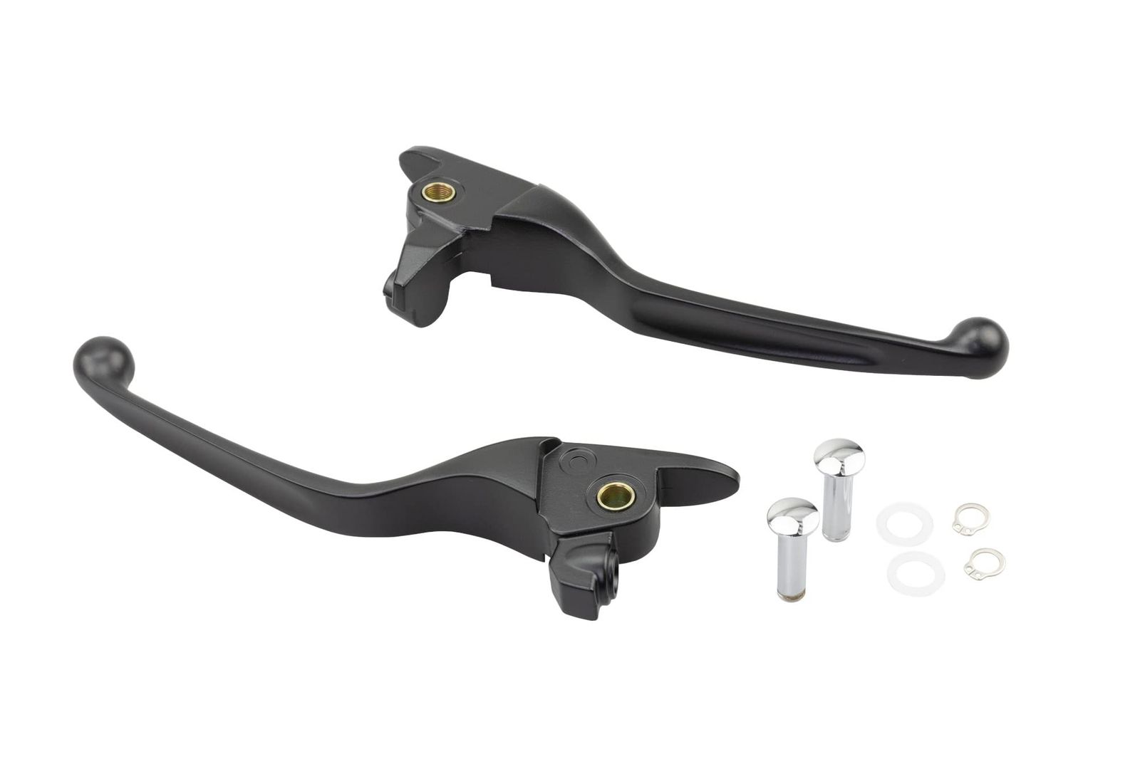 キジマ Kijima バイクパーツ レバー スリムタイプ アルミダイキャスト製 ツーリングモデル 17 20 ブラック HD 04259