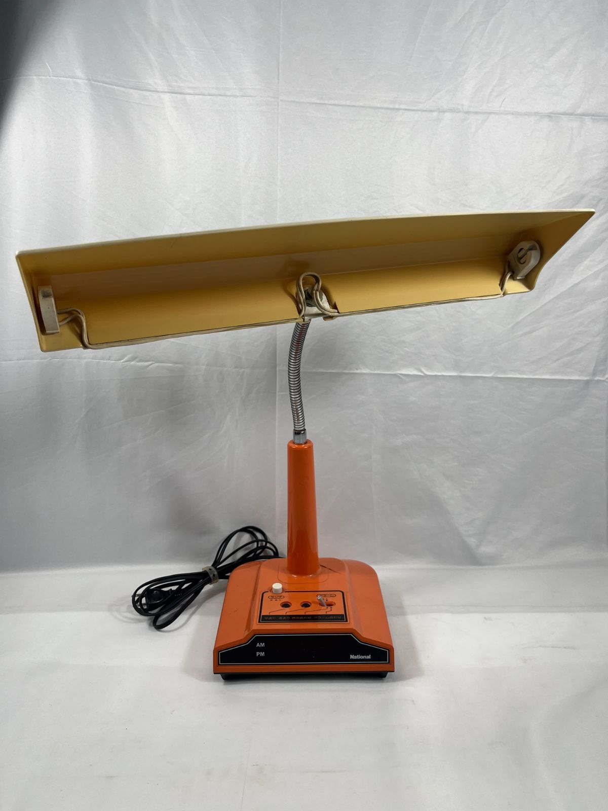 ジャンク品 松下電器産業 National ナショナル 時計付けい光燈スタンド