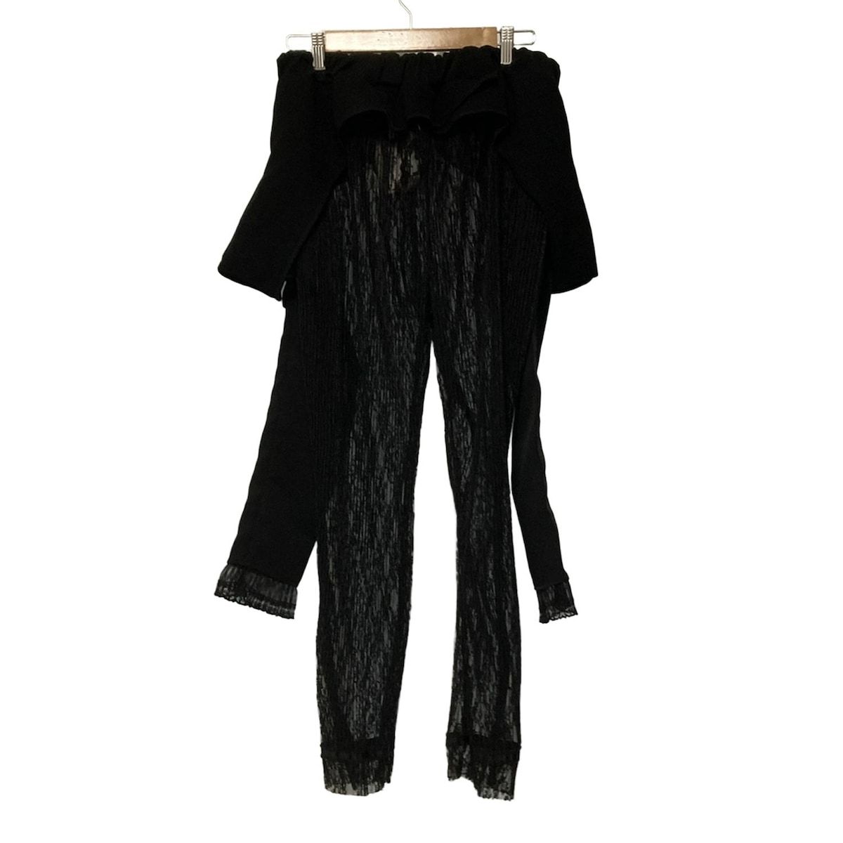 JENNY FAX ジェニー ファックス パンツ サイズF レディース 黒 フルレングス レース