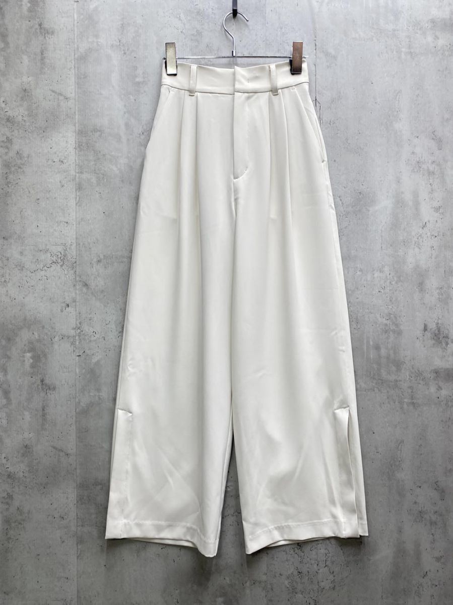Lui s femme ルイスファム ワイド パンツ sizeF オフホワイト レディース