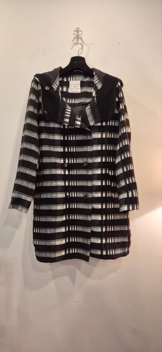 KUHO 季節の変わり目 チェック コート