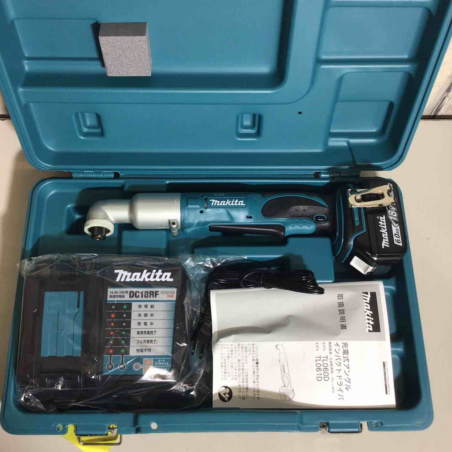 ♥品 バッテリー 充電器付 マキタ makita 充電式 アングルインパクトドライバ コードレス 18 V