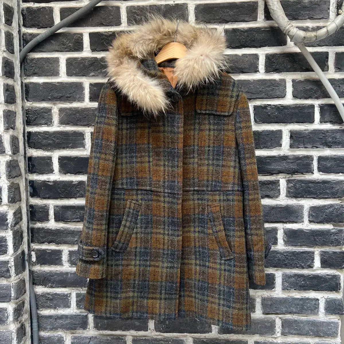 J press ツイード フード コート