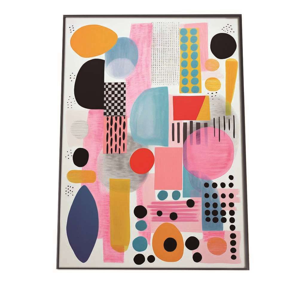 【B1サイズ（約73x103cm）】【si-poster-956】北欧 アート ポスター カラフル 幾何学 ポスター インテリア おしゃれ アーティスティック アーティスト