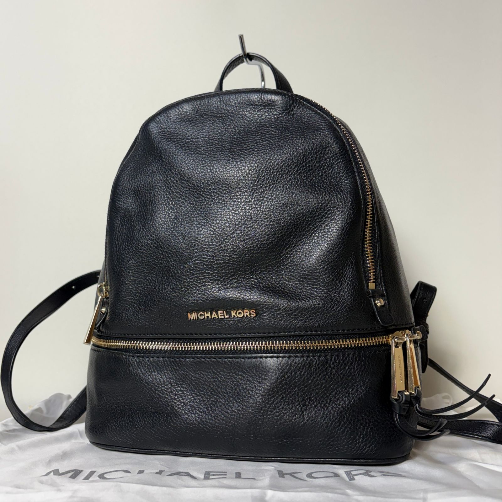 2512-21｜美品｜マイケルコース リュックサック レザー ブラック 