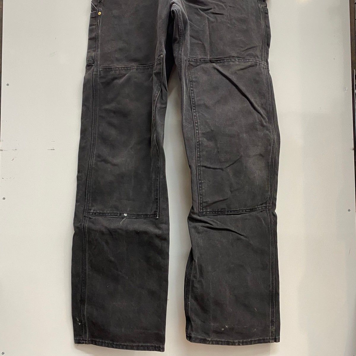 USA製 カーハート オーバーオール つなぎ ダブルニー ブラック 36×28 カーハート Carhartt 01年製 USA製 ダブルニー つなぎ・オーバーオール