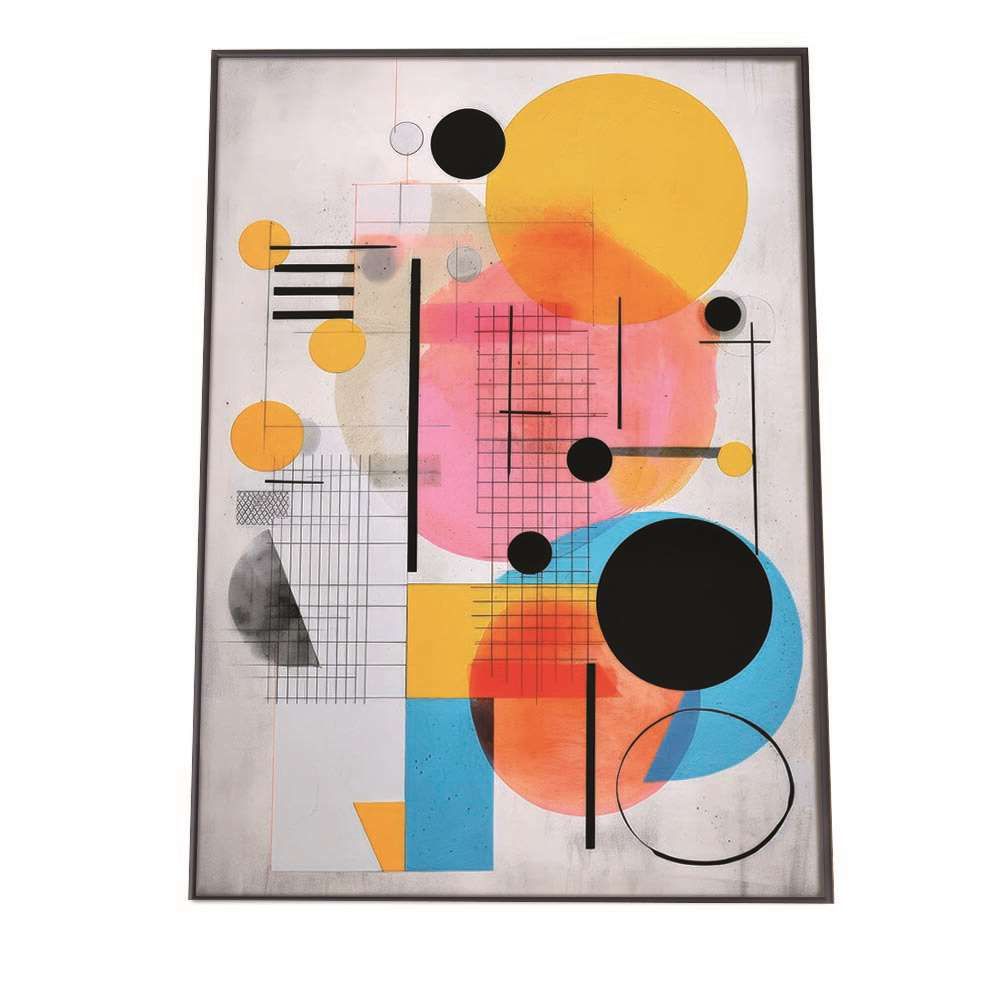 【A2サイズ（約42x59cm）】【si-poster-969】北欧 アート ポスター カラフル 幾何学 ポスター インテリア おしゃれ アーティスティック アーティスト