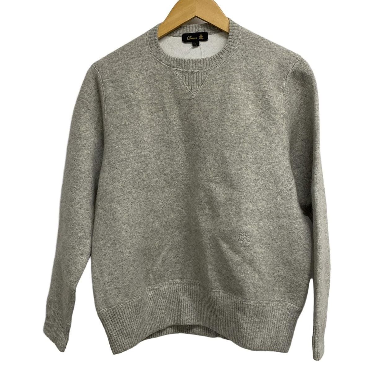 Drawer ドゥロワー トレーナー サイズ1 S レディース ライトグレー 長袖