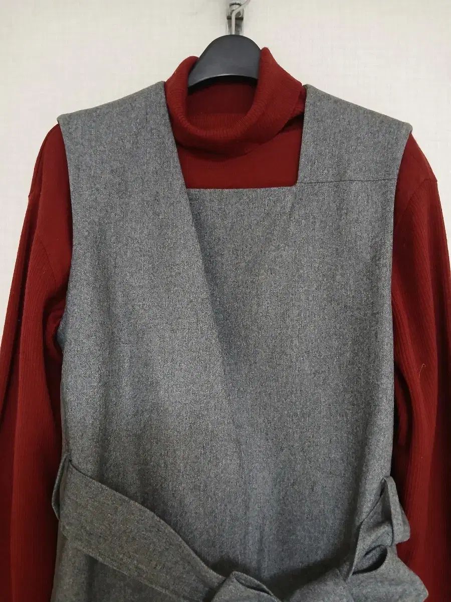 コスcos ベルト付き ベスト スタイル ロング ONE PIECE