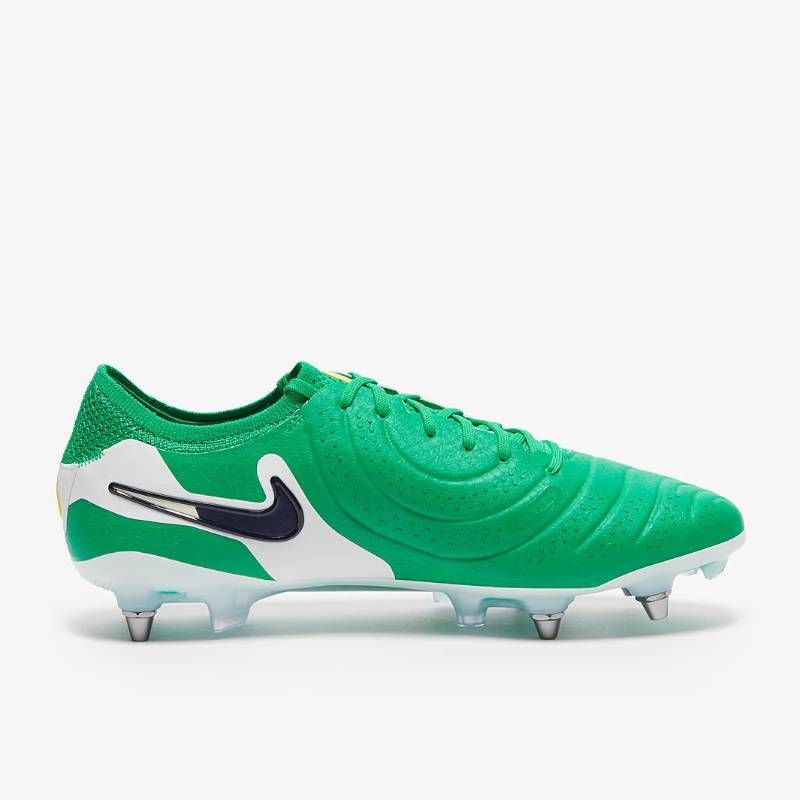 【新品未使用】Nike Tiempo ホワイト/グリーン スパイクシューズ NIKE ナイキ ティエンポ ミスティック V HG-E（ホワイト×グリーン
