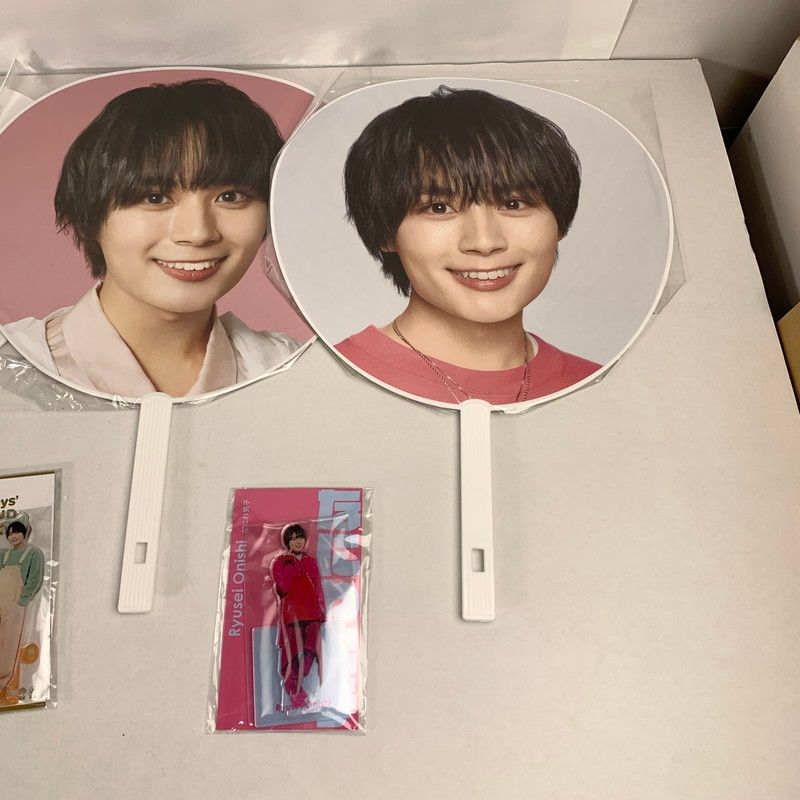 中古品】 なにわ男子 大西流星 グッツ うちわ アクスタ 写真 【086