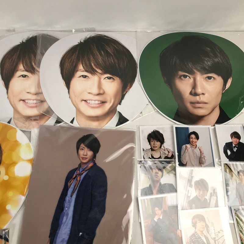 中古品】 嵐 相葉雅紀 グッツ まとめ 相葉くん うちわ 他 【086-260105