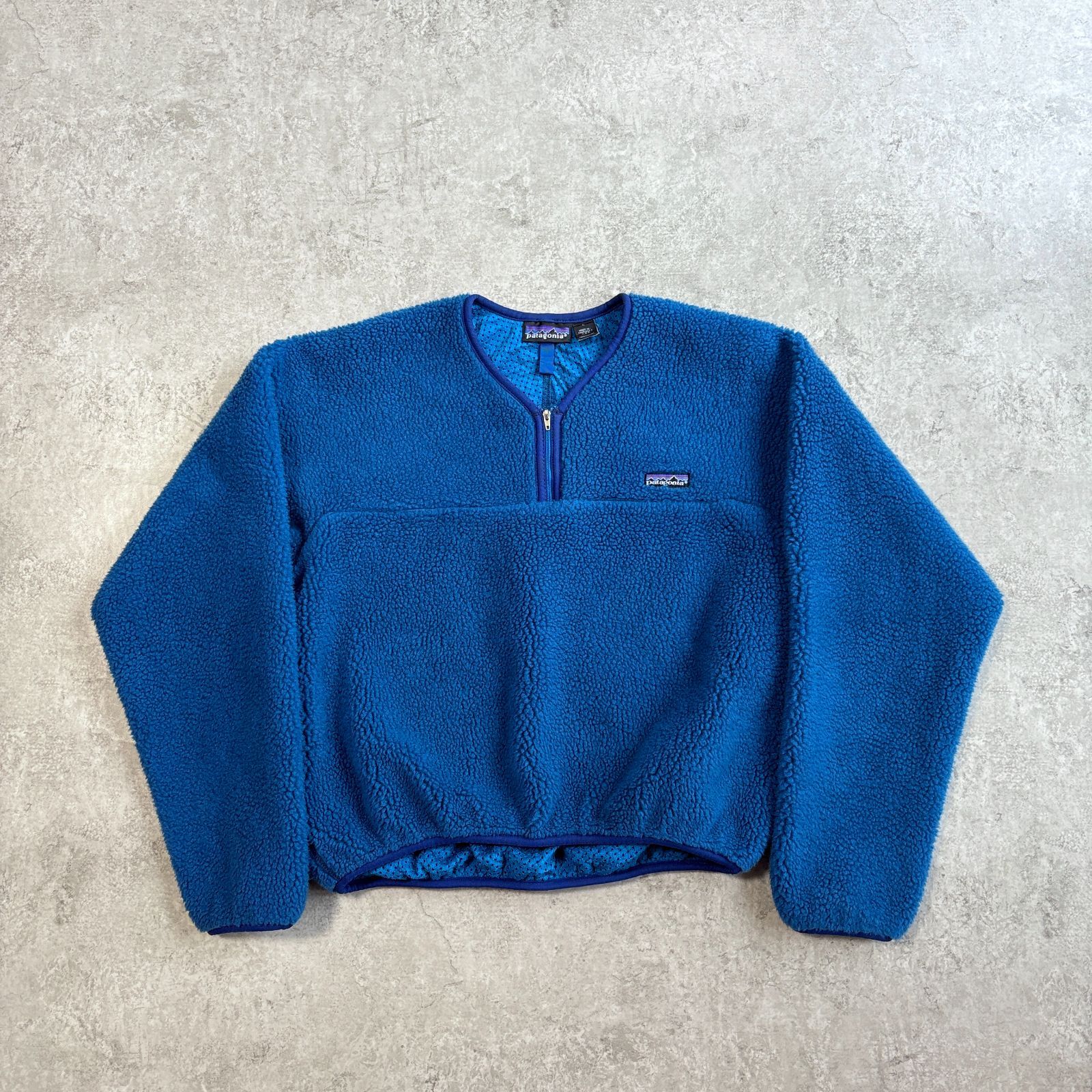 90s 1992年 USA製 patagonia Synchilla Paddling Pullover 【 blue