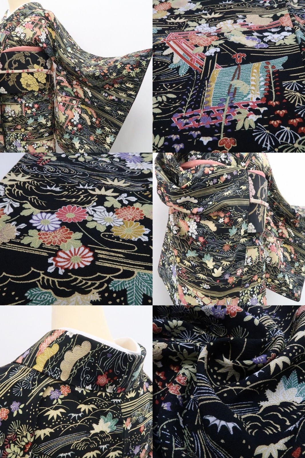 仕付け糸付 敷居の高さに親近感を花開く吉祥柄”小紋