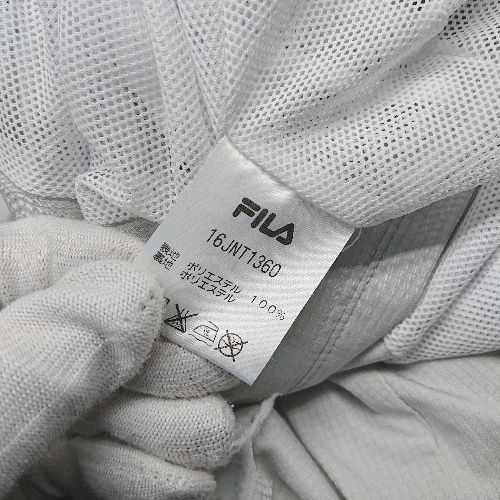 ◇ FILA フィラ ハイネック ジップアップ ロゴプリント 長袖