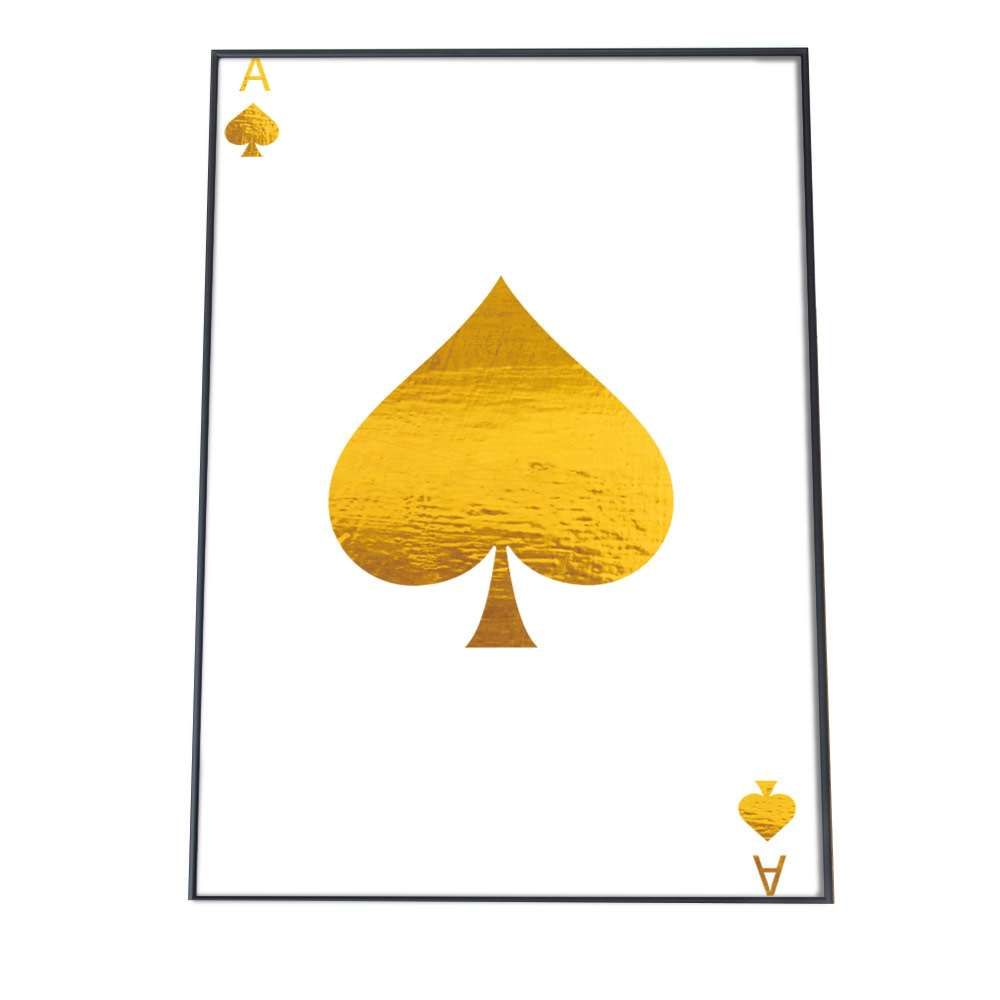 B 約73 x 103 cm yoko poster 7096 スペード 黒 トランプ 白 アートプリント ポスター インテリア おしゃれ アート モダン シンプル お洒落 特大 大きい 小さい 縦