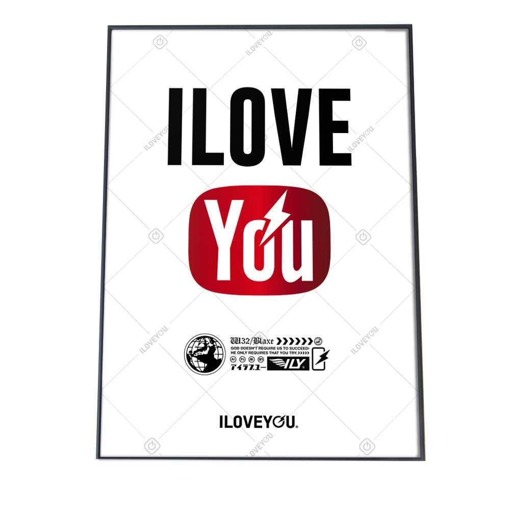 A 約42 x 59 cm yoko poster i 002 動画 アイコン ロゴ アートプリント ポスター インテリア おしゃれ アート モダン シンプル お洒落 特大 大きい 小さい 縦