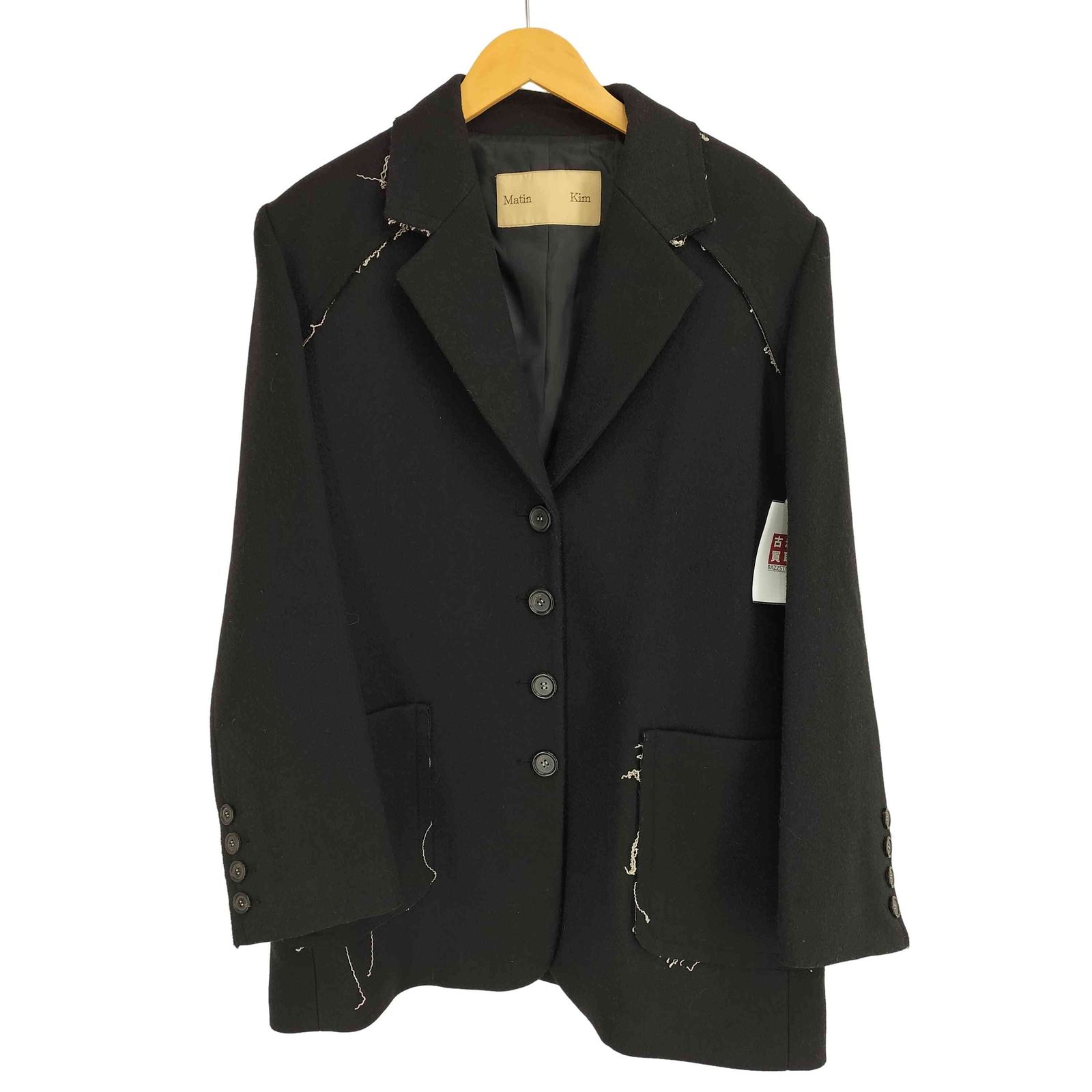 ユーズドフルギ 古着 Matin Kim ローカッティングコートジャケット レディース