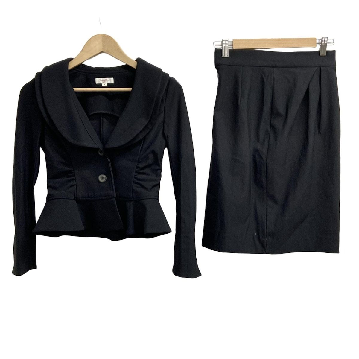 kayme ケイミー スカートスーツ レディース 黒