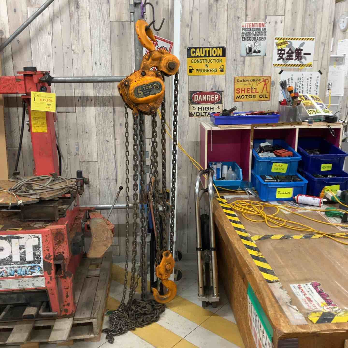 送料含む 品 KITO チェーンブロック 5 TON 5ｔ M 2 B型 手動 荷揚げ 荷上げ キトー アクトツー 吊