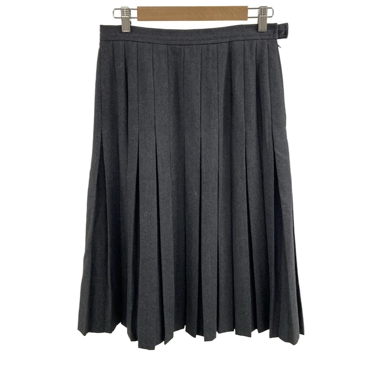 ジバンシー ロングスカート サイズ10 1 2 レディース ダークグレー プリーツ