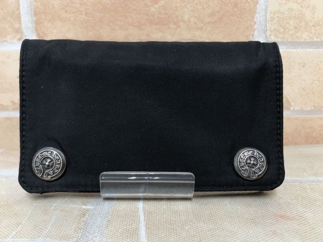中古】 CHROME HEARTS クロムハーツ ナイロン 1ZIP ウォレット ホース