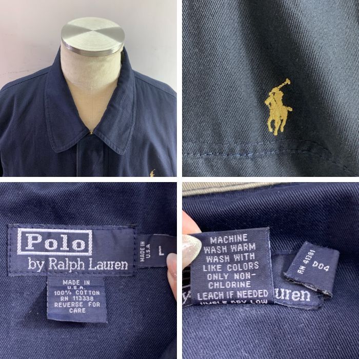 04w5677▽※【中古】POLO RALPH LAUREN ポロラルフローレン ジップ