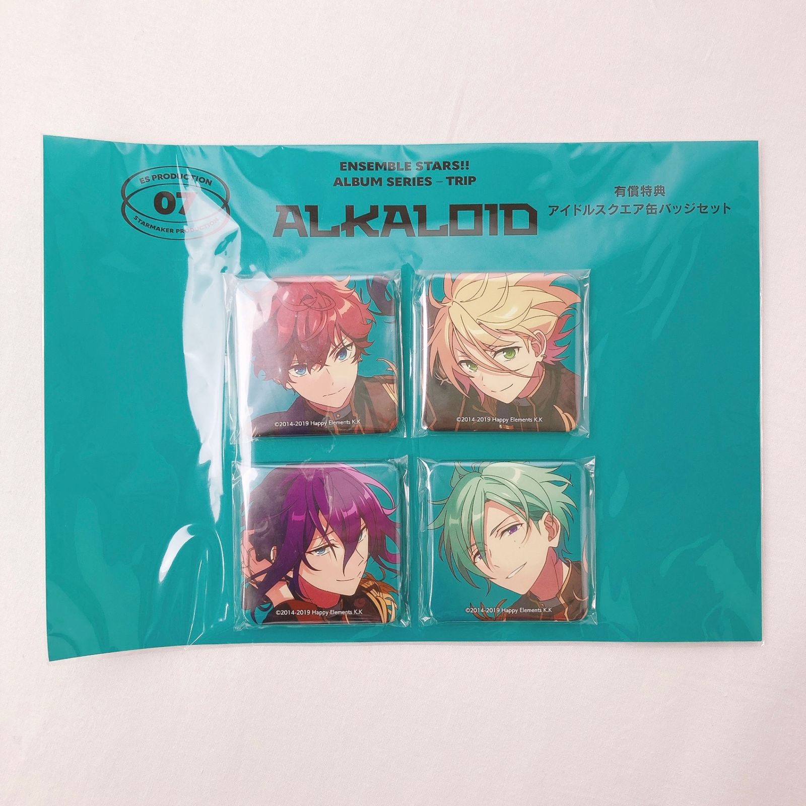 ALKALOID アイドルスクエア缶バッジセット(4個セット) 「CD あんさん