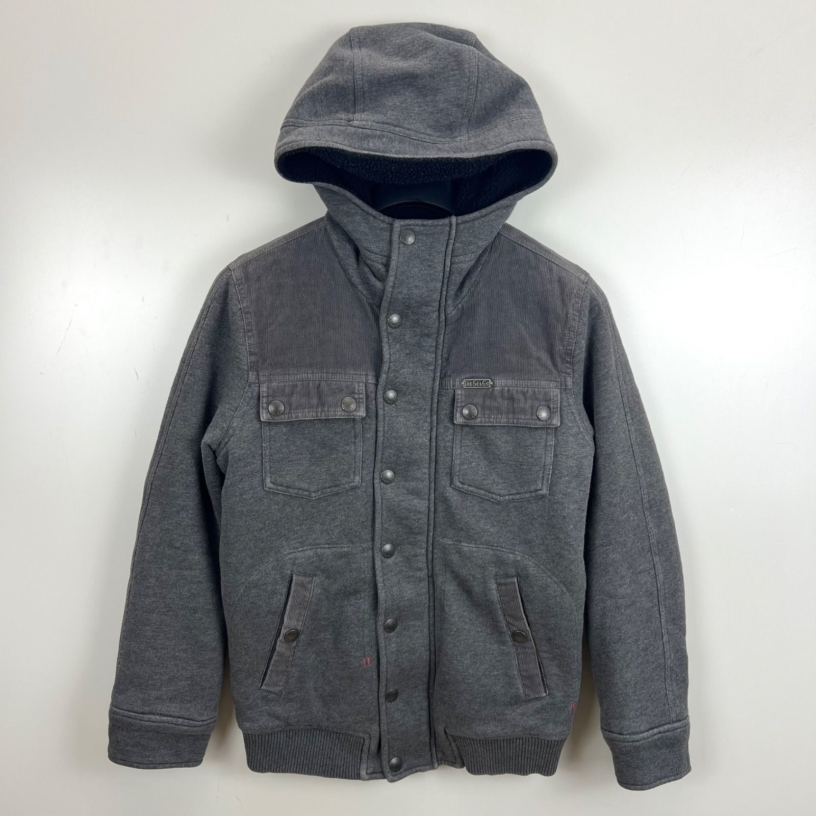 DIESEL 00s y2k archive sweat boa hoodie jacket S ディーゼル