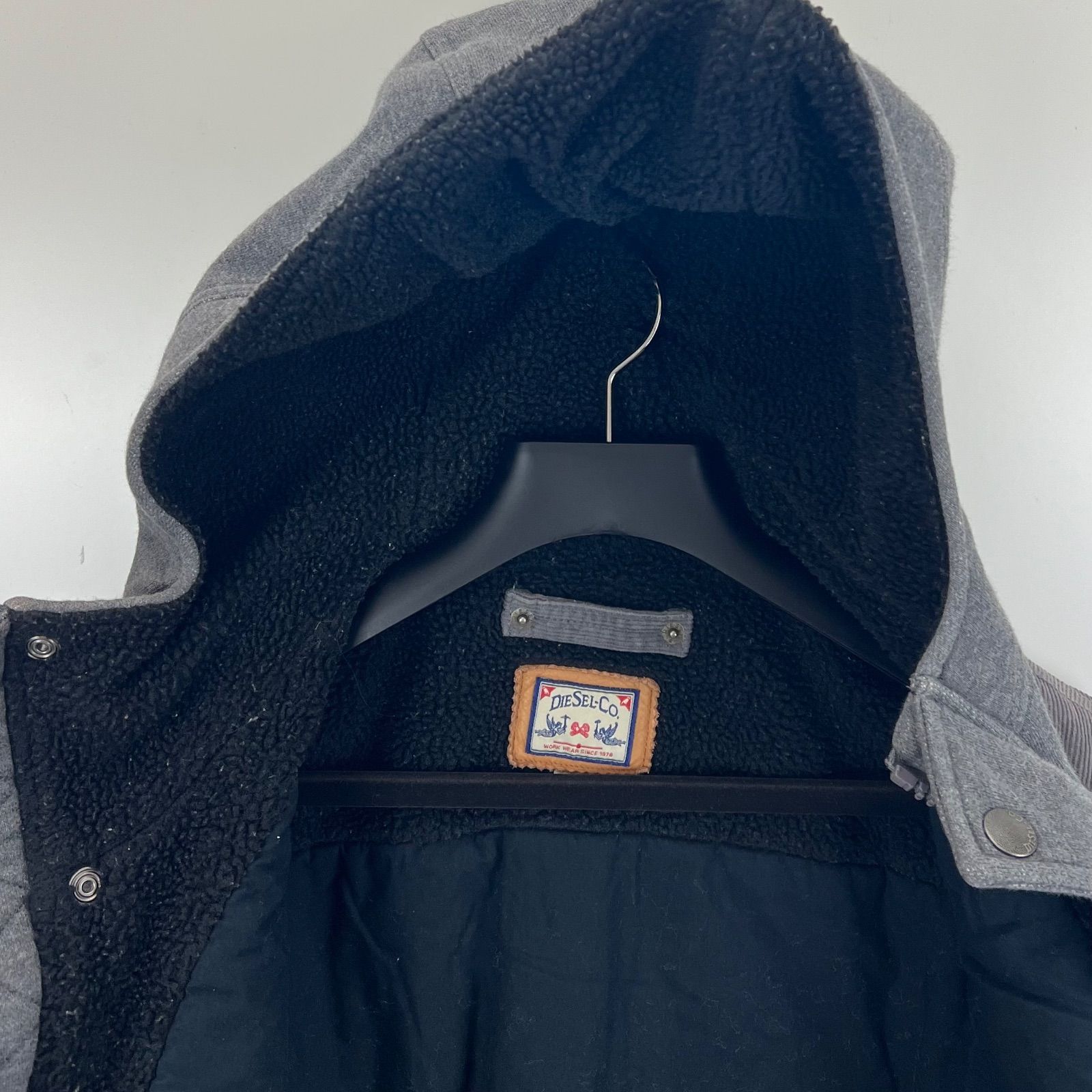 DIESEL 00s y2k archive sweat boa hoodie jacket S ディーゼル