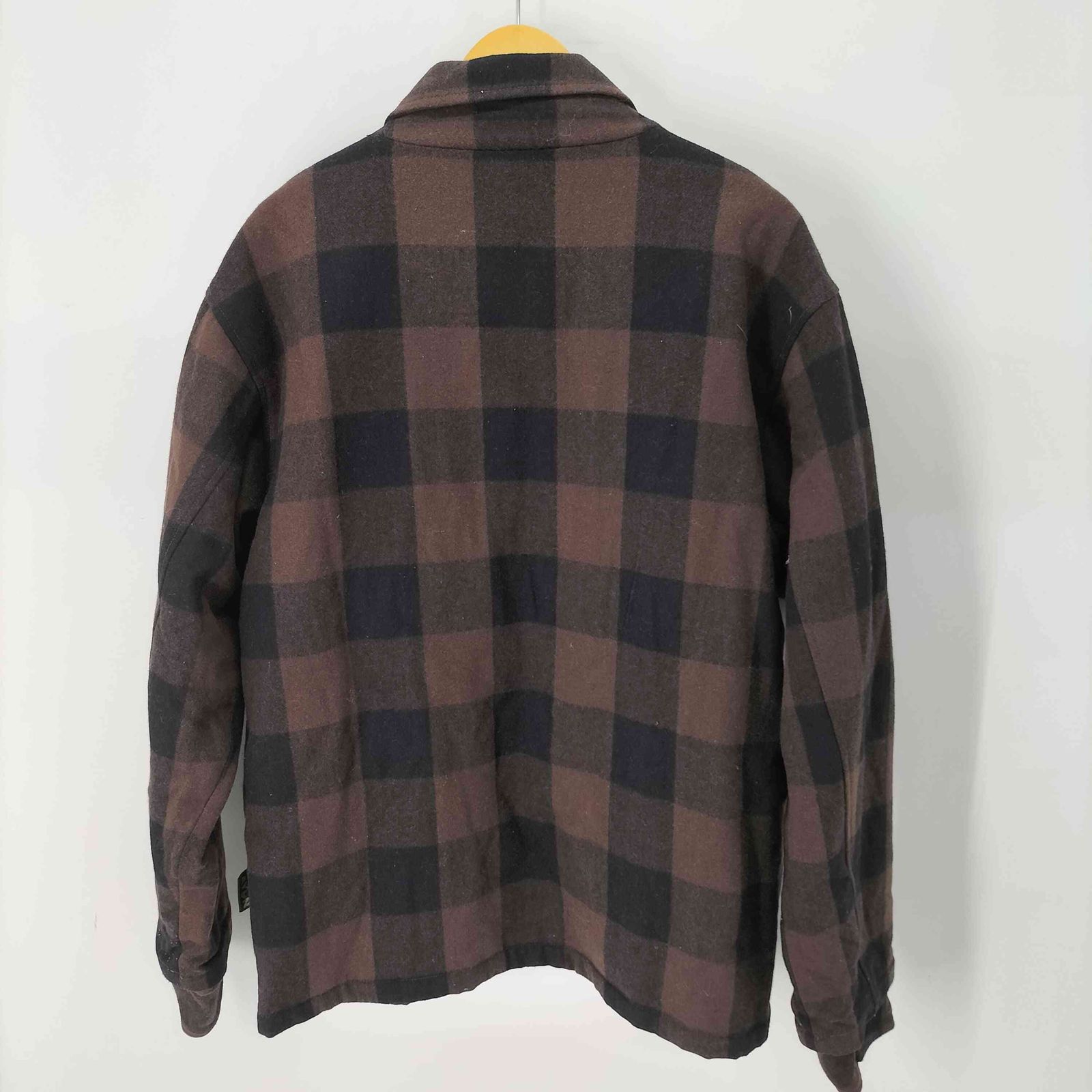 ユーズドフルギ USED古着 バッファローチェックウールブルゾン メンズ