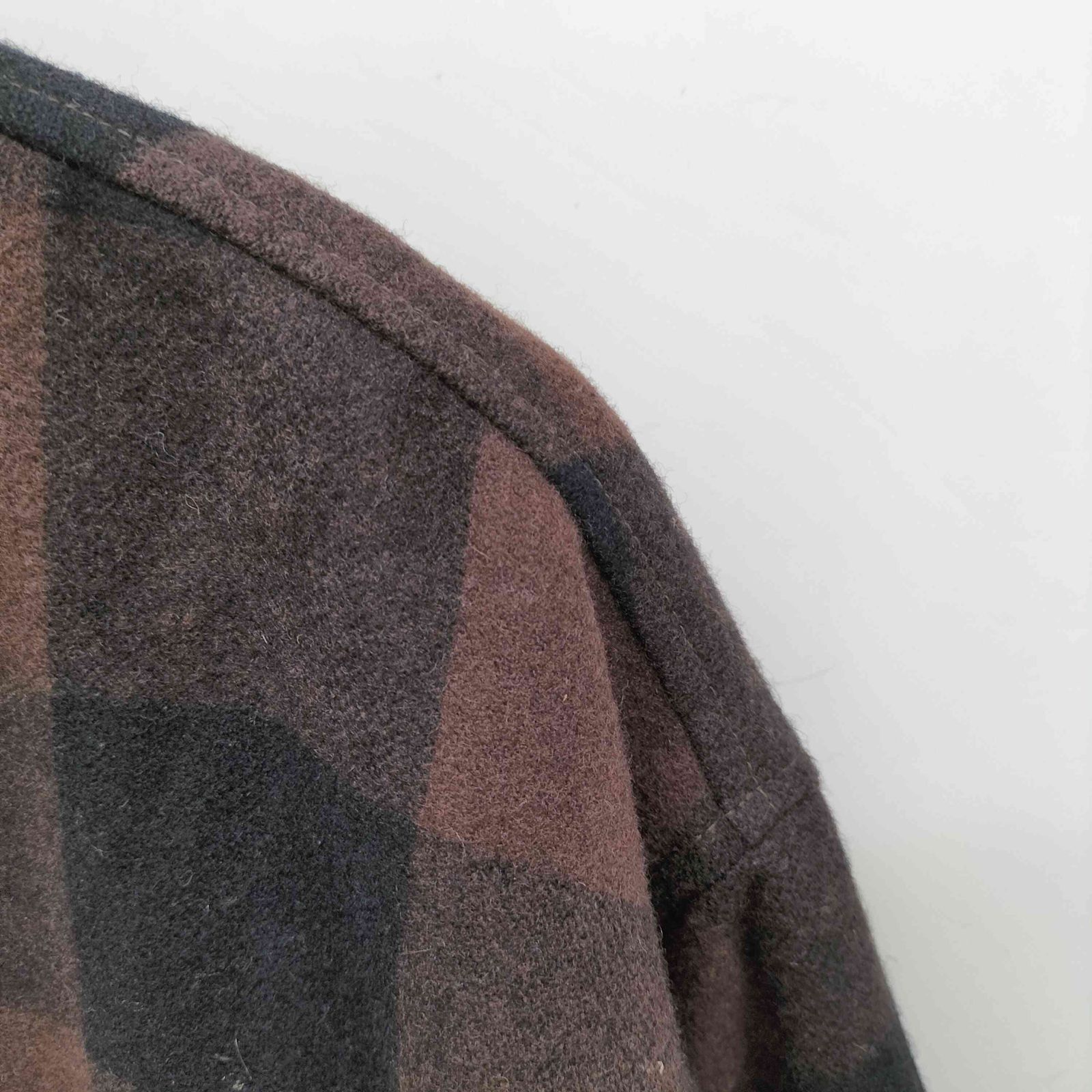 ユーズドフルギ USED古着 バッファローチェックウールブルゾン メンズ