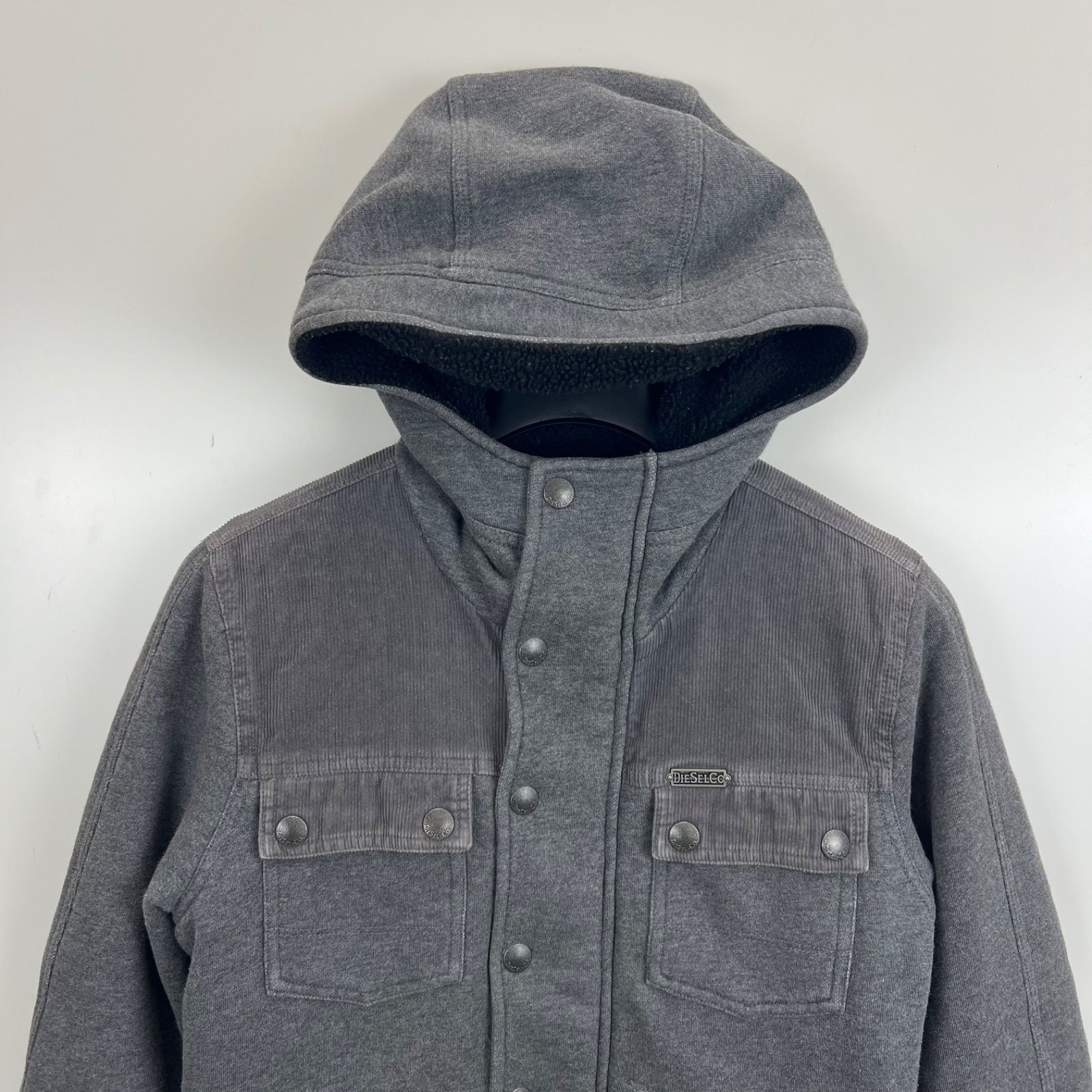 DIESEL 00s y2k archive sweat boa hoodie jacket S ディーゼル