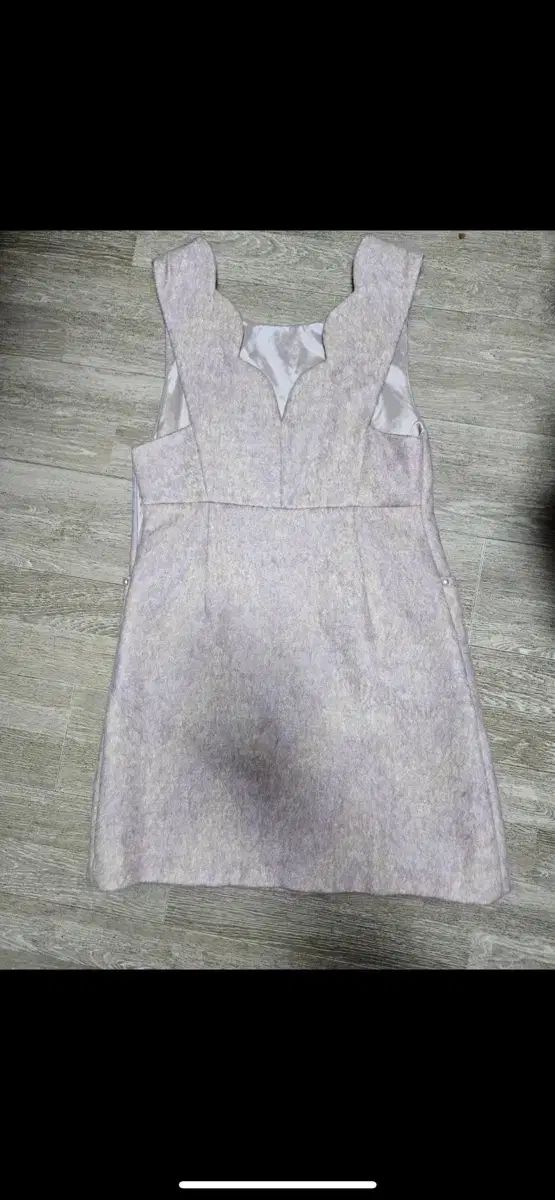 レニボン ラベンダー ピンク ウール ノースリーブ ONE PIECE 55