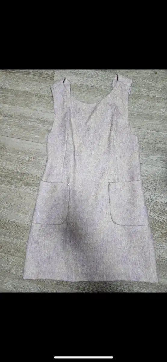 レニボン ラベンダー ピンク ウール ノースリーブ ONE PIECE 55