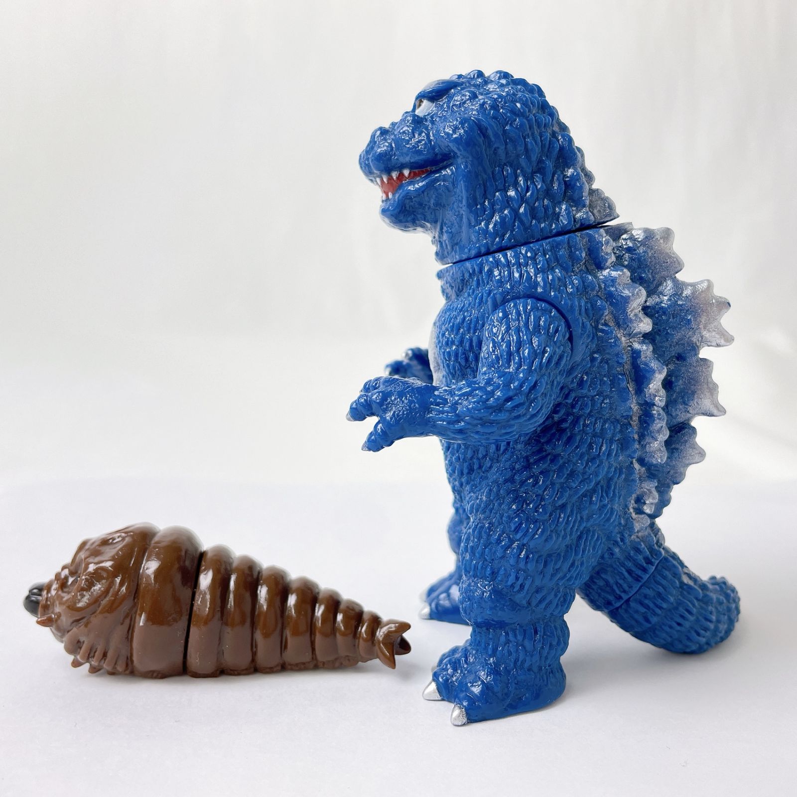MAXTOY マックストイ ゴジラ 1964 モスゴジ (青色成型) モスラ幼虫 WF