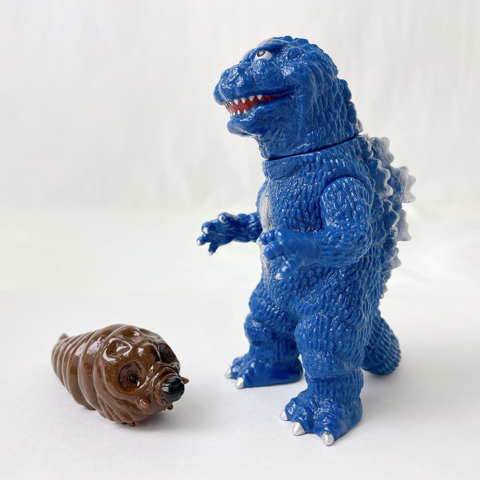 MAXTOY マックストイ ゴジラ 1964 モスゴジ (青色成型) モスラ幼虫 WF