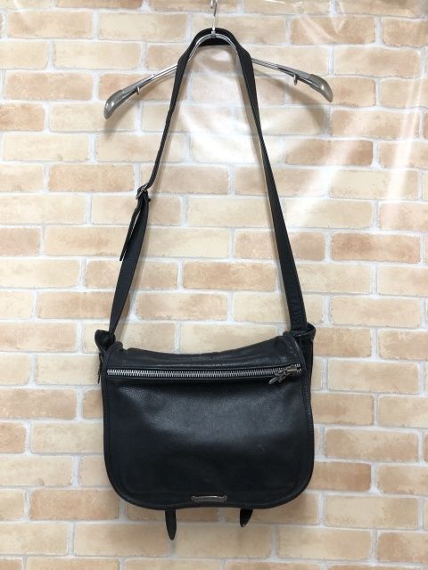 中古】 CHROME HEARTS クロムハーツ レザーショルダーバッグ ガン