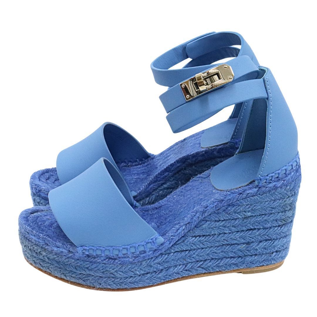 HERMES【エルメス】 エスパドリーユ ティヴォリ ブルー系 レザー