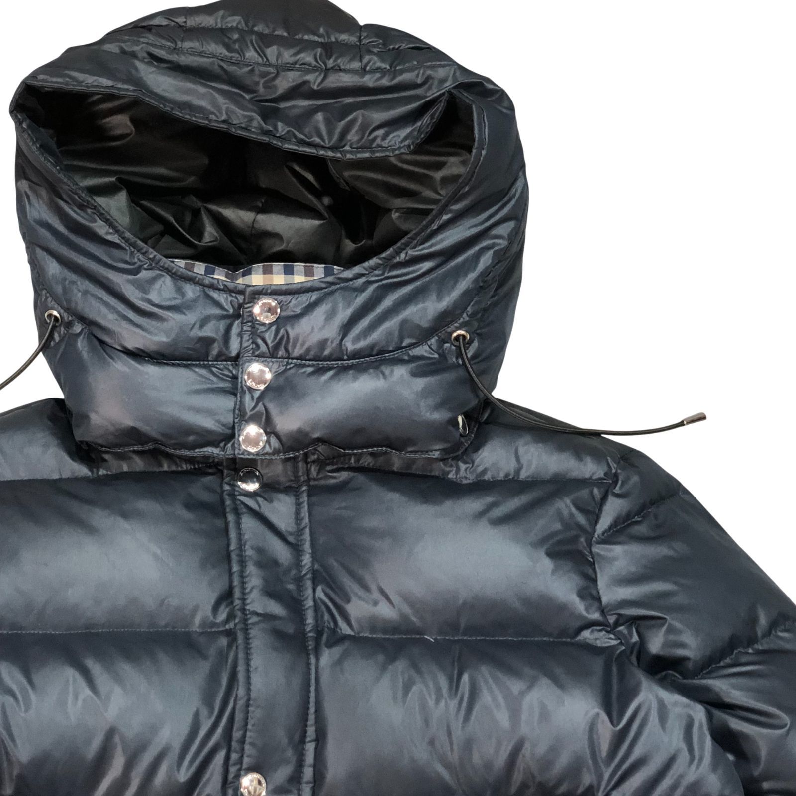 Aquascutum アクアスキュータム 2WAY 中綿 ジャケット 48 ネイビー 