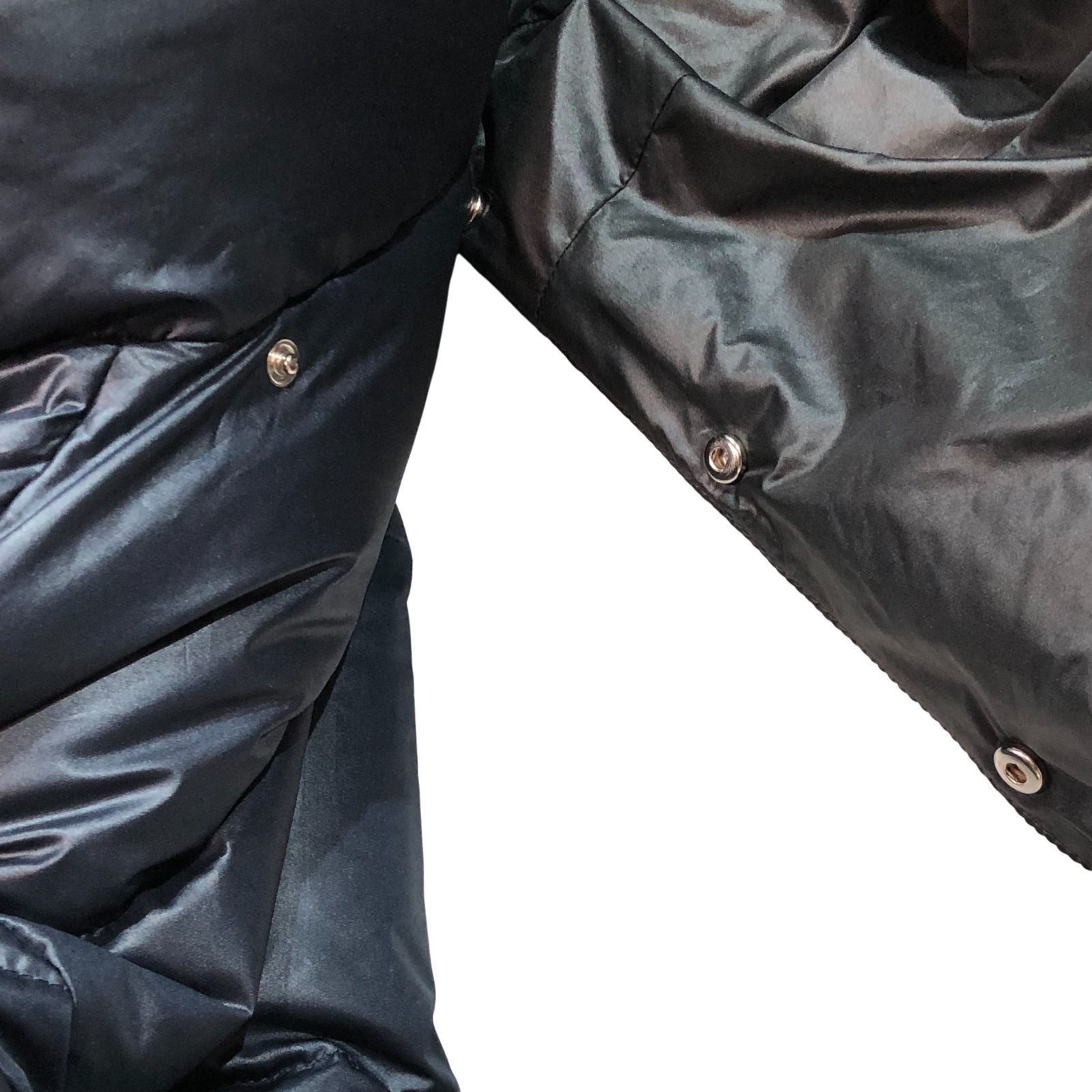 Aquascutum アクアスキュータム 2WAY 中綿 ジャケット 48 ネイビー 