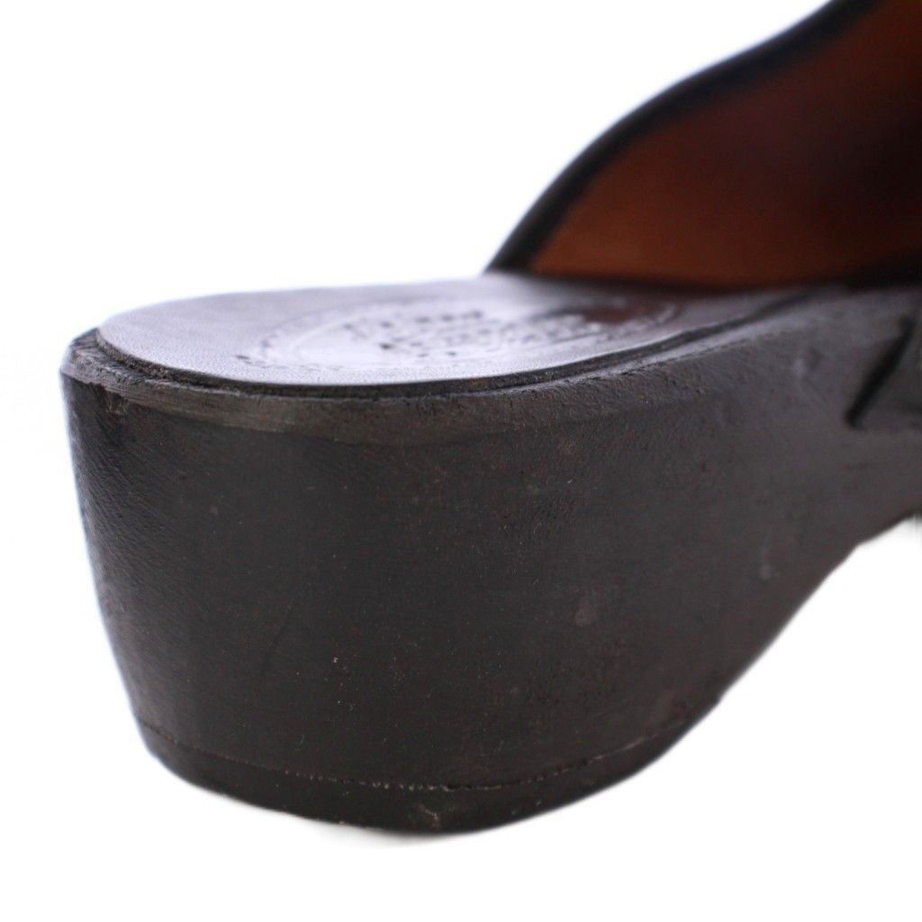  ネルソン NELSON サボサンダル スエード ウッド オープントゥ 42 27㎝ 黒 ブラック XZ GY 18 サンダル 靴