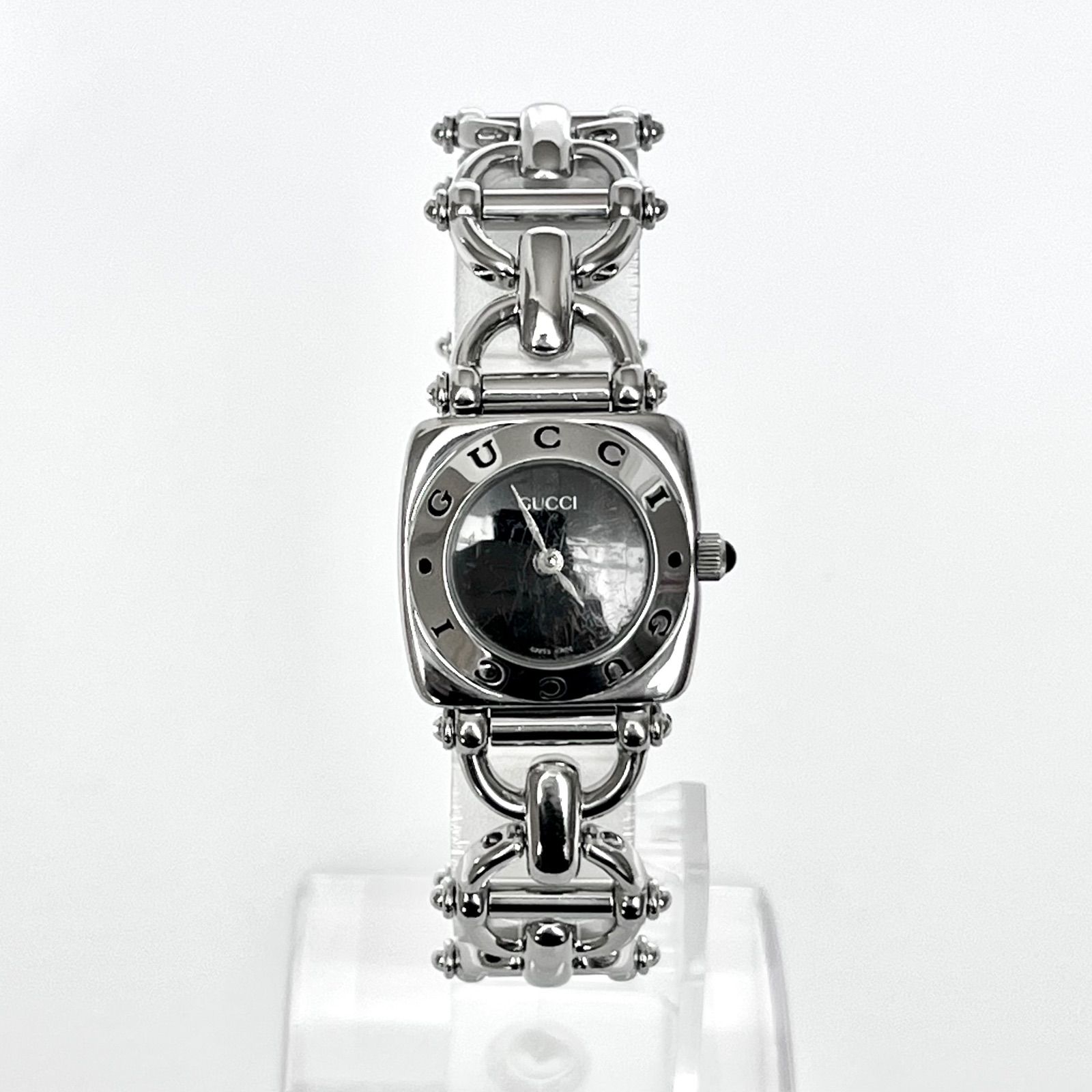 グッチ 6400L レディース 腕時計 磨き済み 美品】GUCCI 電池新品