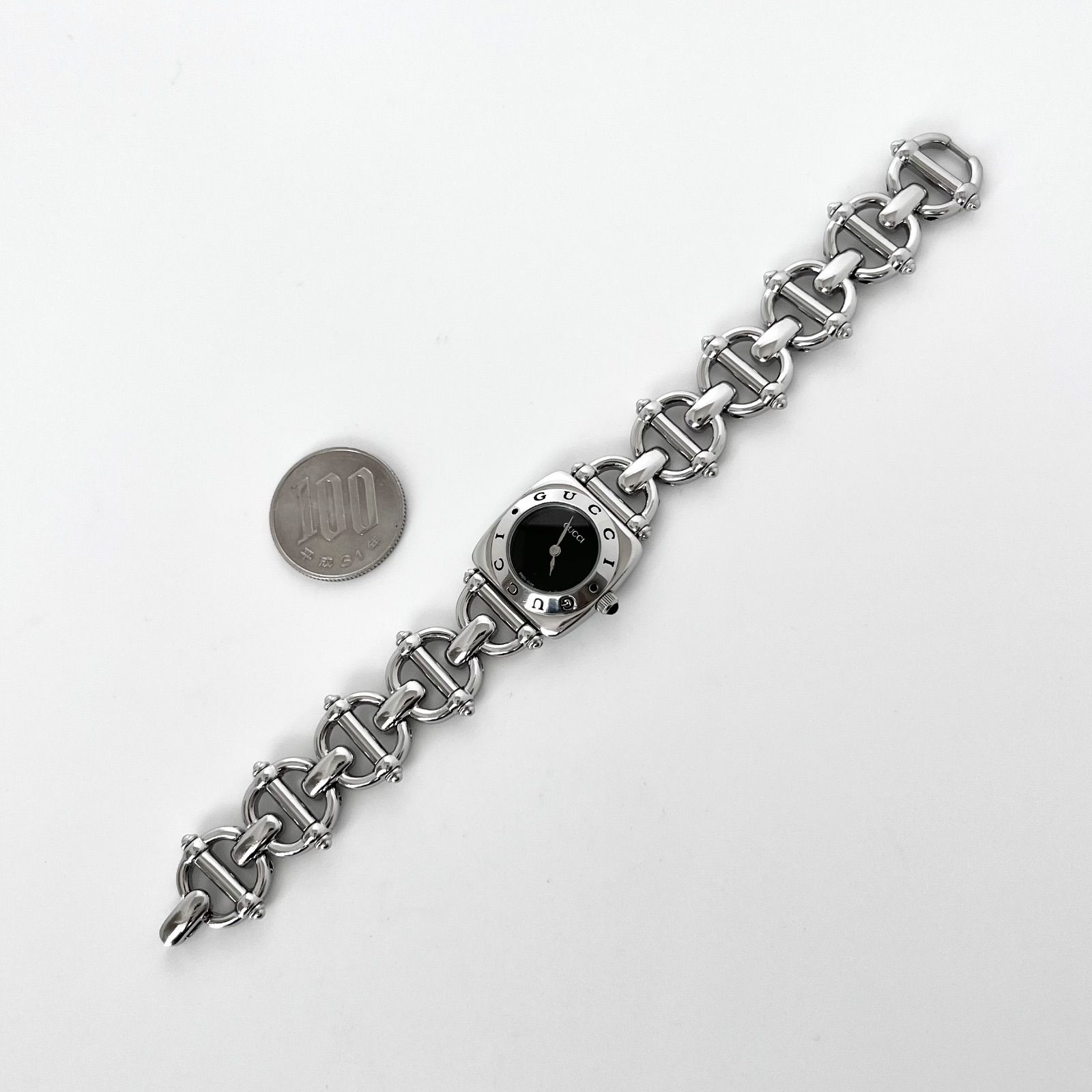 グッチ 6400L レディース 腕時計 磨き済み 美品】GUCCI 電池新品