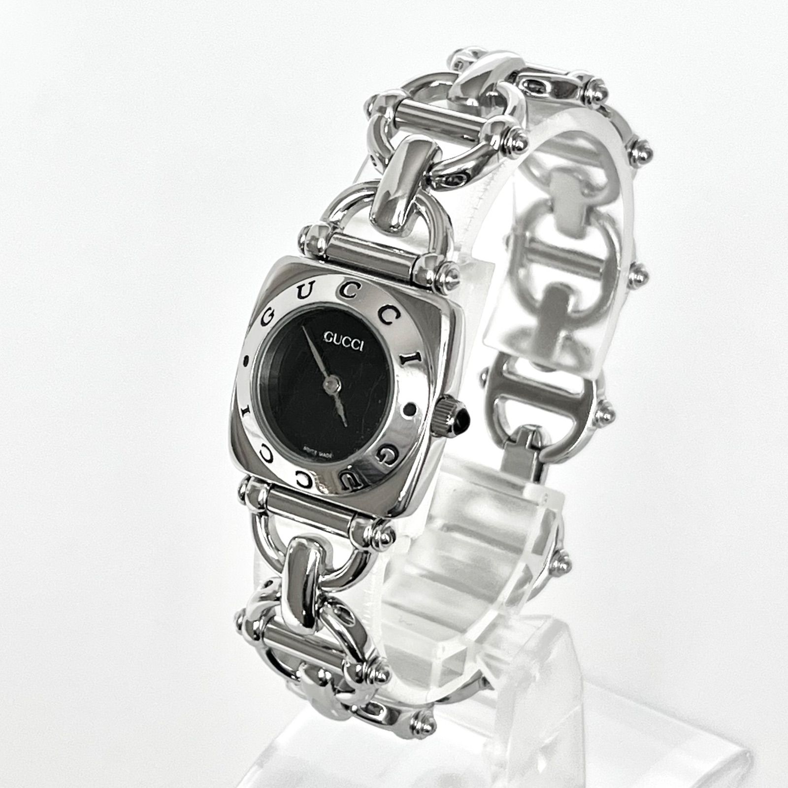 グッチ 6400L レディース 腕時計 磨き済み 美品】GUCCI 電池新品