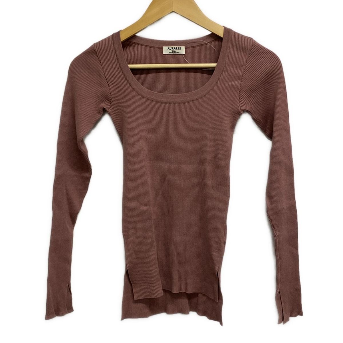 AURALEE オーラリー 長袖カットソー サイズ0 XS レディース ピンク FOR Ronharman