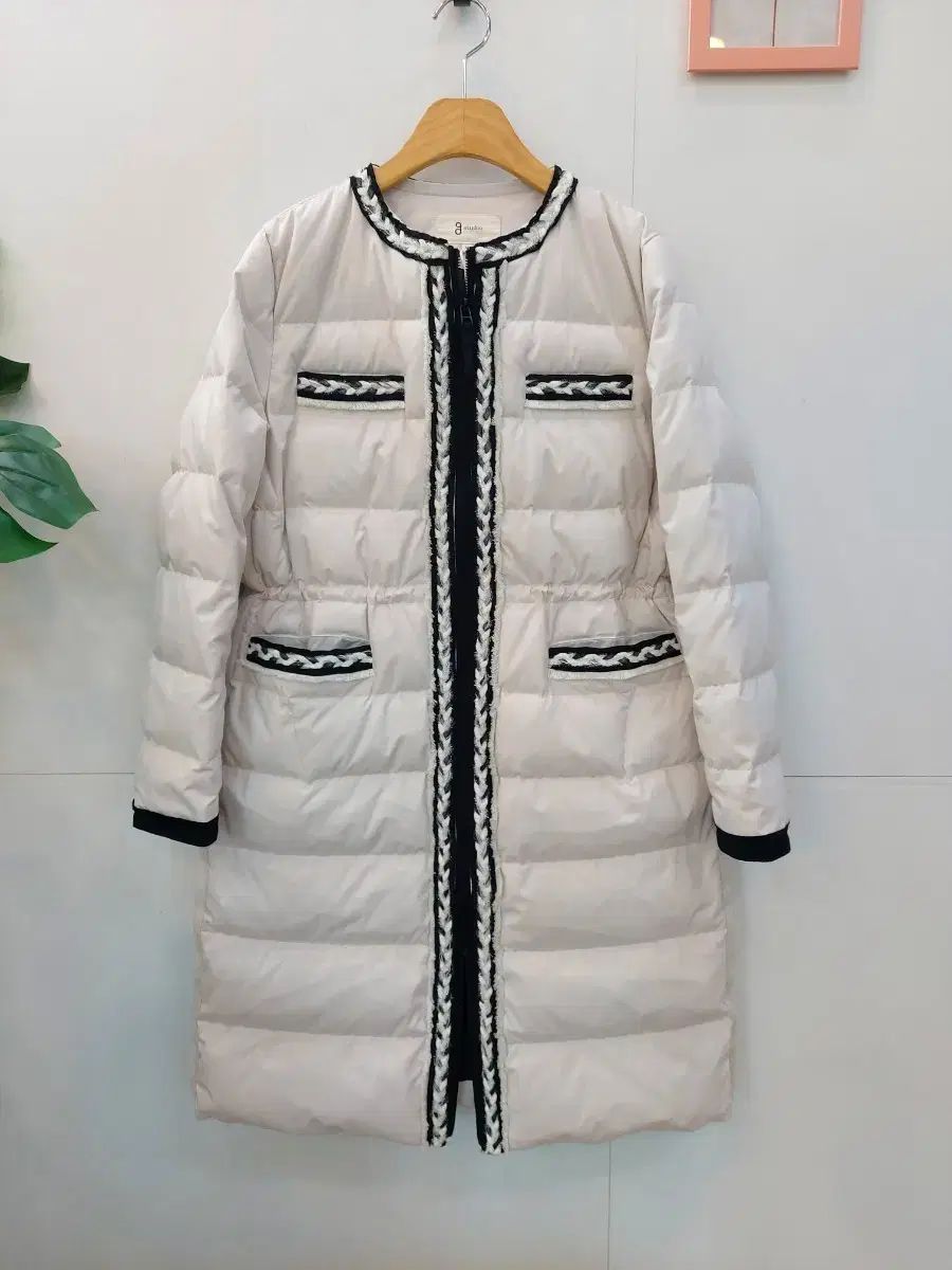 ♥ g studio アイボリー グースダウン ロング丈 ダウンジャケット コート 66