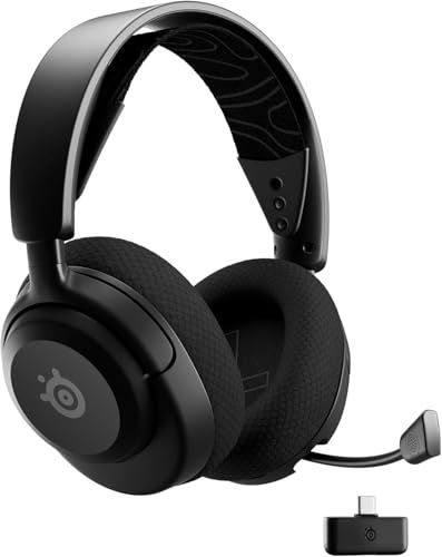 SteelSeries ワイヤレス ゲーミングヘッドセット Arctis Nova 5 モンスターハンターワイルズに最適なイコライザー設定 ヘッドホン 軽量 無線 Switch 2 PC PS 4 対応 急速充電 60時間連続mm